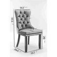 thumbnail image 2 of High-end Tufted Upholstered Dining Chair Set of 2, Classic Velvet Dining Chairs with Pull and Solid Wood Legs, Modern Dining Room Chairs for Dining Room (Green), 2 of 8