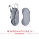 thumbnail image 3 of Qarigey Sombra de ojos flexible, cómoda, pequeña, portátil, con los ojos vendados, útil, para dormir, para adultos, niños, mujeres, hombres, Cadenas y cordones para anteojos Gris oscuro Qarigey AP009071-08, 3 of 6