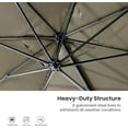 thumbnail image 6 of HOMPUS 9-12FT Cantilever Patio Umbrella 360°Rotation Rectangular Outdoor Umbrella, 6 of 7