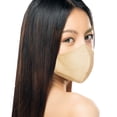 thumbnail image 2 of DALIX Skin Tone Face Mask 3 Layer Filter Pocket Nose Piece Bare - S-M (3-Pack), 2 of 7