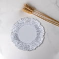 thumbnail image 4 of Láminas de Vidrio Decorativas Plato Redondo Bandeja para Servir Tablescape Party Christmas Sartenes Bandeja de Servicio Reutilizable para Postre Ensal Plata 27cm Macarena Plato de hornear, 4 of 8