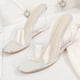 thumbnail image 4 of Zapatos Vestir Tacón Sandalias Cuña Punta Abierta Transparente Verano para Mujer Fiesta Noche Boda Baile Graduación, 4 of 9