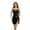Black, variant on Sparkly Sequined Sleeveless Midi Party Dress for Off Shoulder Irregular Hemline Festive Celebration Outfit,Mardi Gras Clothing,S