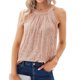 thumbnail image 2 of Camisola Lentejuelas Señoras Halter Tops Color sólido Chaleco de verano Estilo retro Ropa diaria (Rosa XXL) Cgtredaw Para estrenar, 2 of 6