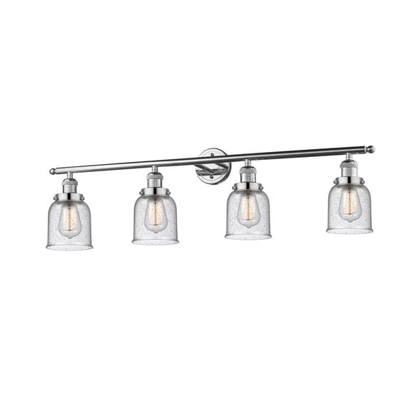 Innovations 4-LT LED Small Bell 42" Bathroom Fixture - Polished Nickel - 215-PN-G54-LED