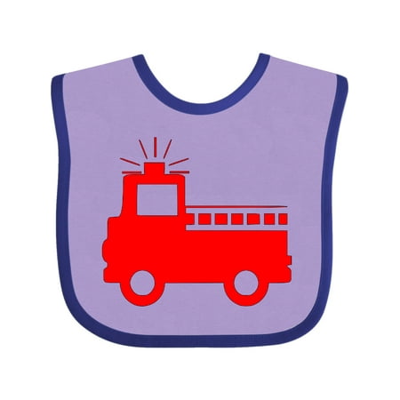 

Inktastic Red Fire Engine Gift Baby Boy or Baby Girl Bib
