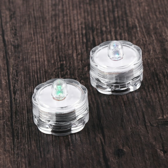 Raindrops 2Pcs Flameless LED Tea Light Candles Battery-powered LED Tealight Candles Fake Candles Tealights for Wedding Birthday Holiday Party Bar (Plum Blossom)