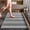 Black, variant on Bathroom Rugs, Non Slip Washable Bath Rugs, Thin Bath Mats Quicks Dry Bath Mat Low Pile, Rubber Backing Soft Chenilles Braideds Kitchen Runner Rug, 16x24IN