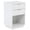 White, variant on IVV 2-Drawer Fluted Nightstand with Open Shelf, Modern Compact 17.72" Wide Bedside Table in White Finish, for Bedroom/Living Room/Small Space
