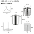 thumbnail image 4 of ARC USA 64QT 16Gallon Stainless Steel Stock Pot All in One Function with  Strainer Basket,Lid,Steamer Divider and Hook Outdoor Cooking and Home Brewing, 4 of 8