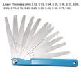 thumbnail image 2 of 0.02-1.00mm Gap Thickness Measuring Foldable Feeler Gauge 11cm Long, 2 of 4