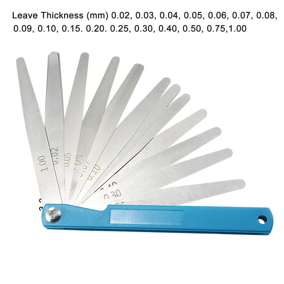 0.02-1.00mm Gap Thickness Measuring Foldable Feeler Gauge 11cm Long