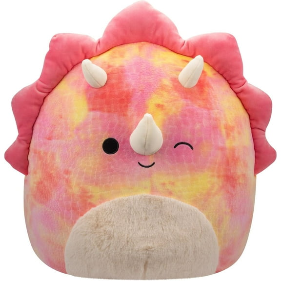 Squishmallows 16-Inch Trinity Triceratops Plush