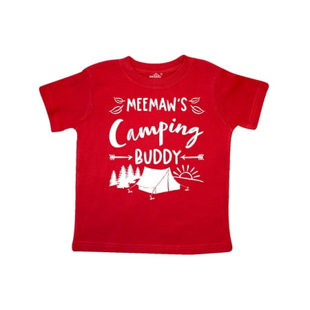 

Inktastic Meemaws Camping Buddy Gift Toddler Boy or Toddler Girl T-Shirt
