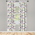thumbnail image 3 of Ambesonne Colorful Curtains, Hobby Themed Balls, Pair of 28"x84", Multicolor, 3 of 5