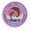 Cotton Candy Purple, variant on Costa Smeralda, Italy Dolphin Sunset 3.5 Inch Iron Or Sew On Embroidered Fabric Badge Patch Ocean Beach, Salt Life Iconic Series