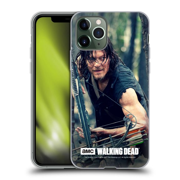 Head Case Designs Officially Licensed AMC The Walking Dead Daryl Dixon Lurk Soft Gel Case Compatible with Apple iPhone 11 Pro
