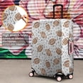 thumbnail image 4 of Football with Symbols Pattern Luggage Cover Fashion Suitcase Cover Baggage Covers Fit 25-28 Inch Luggage (Go Travel), 4 of 5