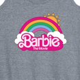 thumbnail image 3 of Barbie the Movie - Barbie Logo Rainbow - Women's Racerback Tank Top, 3 of 5