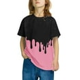 thumbnail image 3 of Girls Clothes under $5.00 Short Sleeve Round Neck Print Shirts Funny Graphic Tshirts 3-14 Years Pink 5 Years, 3 of 5