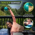 thumbnail image 3 of Pelota de ejercicio con peso ProsourceFit 2 lb color aqua para pilates y tonificación, 3 of 5