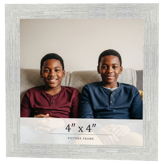 4x4 In Frame White Real Wood Picture Frame Width 1.5 inches | Interior Frame Depth 0.5 inches |