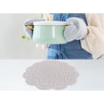 thumbnail image 5 of Unique Bargains Set of 6 Flower Placemats for Kitchen Gray 15*15in, 5 of 7