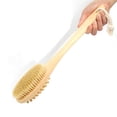 thumbnail image 4 of WIFKLSIIPG Brosse de Douche avec Poils Doux et Rigides, Manche Long Double Face, Exfoliant pour le Dos, pour Brossage Humide Ou Sec, 4 of 7