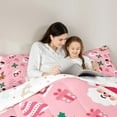 thumbnail image 5 of Feelyou Funny Santa Claus Bedding Comforter Set for Teen, Cartoon Winter Snowman Twin Comforter Sets, Merry Christmas Reversible Bedding Set, Ultra Soft Bedroom Decor, 2 Pieces, 5 of 8
