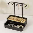 thumbnail image 4 of Drawer Necklace Hanging Jewelry Display Rack, Large Capacity Earring Ring Holder Organizer Hanger for Necklaces Bracelet, Can Keep Desktop Clean and Tidy with Double Layer, 4 of 7