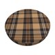 thumbnail image 1 of Disketp khaki coffee plaid Funda Redonda para Taburete, Funda de Cojín para Silla de Bar Suave y Elástica-13 inch, 1 of 7