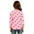 thumbnail image 4 of Abcomgle Girls Long Sleeve Shirts 7-8 Henley Button Winter Tee for Girls Trendy Basic Girls Tops Cotton Love Heart Girls Tunic Tops, 4 of 5