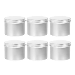 NUOLUX 24pcs Aluminum Tin Cans Metal Round Tins Containers Screw