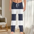 thumbnail image 2 of zbxnLI Women Straight Leg Sweatpants Lightweight Color Block Sweatpants Loose Elastic Waist Drawstring Trousers, 2 of 6