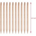 thumbnail image 2 of 50 Pieces Orange Wood Sticks Nail Art Cuticle Stick for Pusher Remover Manicure Pedicure (50 Pieces), 2 of 4