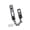 Black, variant on CEORPER Security Door Sliding Chain Lock Stainless Steel Door Guard Locks Enduring