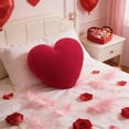 thumbnail image 5 of On Sale!Decorative Heart-Shaped Throw Pillow with Insert, Soft Plush Heart Cushion for Sofa, Bed, and Home Decor, 5 of 6