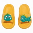thumbnail image 3 of HCNTES Children's Fashion Slides Soft Non-Slip Slippers All Seasons Sandals for Kids Home Beach Pool Casual Loungewear(L01-Orange,7), 3 of 8