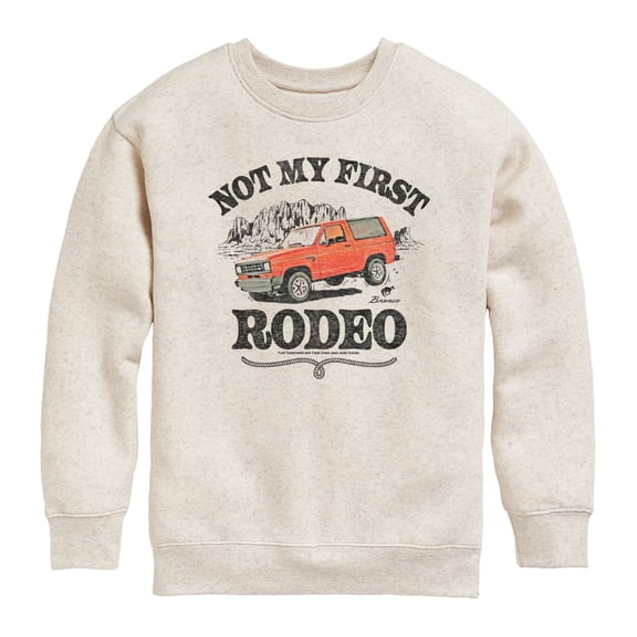 Ford - Not My First Rodeo 1983 Bronco - Youth Boys Crew Fleece Sweatshirt