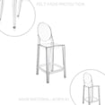 thumbnail image 2 of Chaise Ghost, chaise de salle à manger en acrylique transparent set 2, 2 of 6