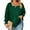 #1 GREEN, variant on LANREMON Women Casual Zip Up Hoodies Crew Neck Long Sleeve Tops Fall Shirts Crewneck Color Block Button Pullover Tshirts Tunics Plus Size