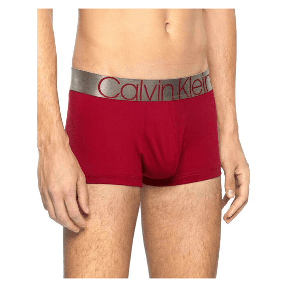 Calvin klein Men's Icon Micro Low Rise Trunk, Red, Size X-Large