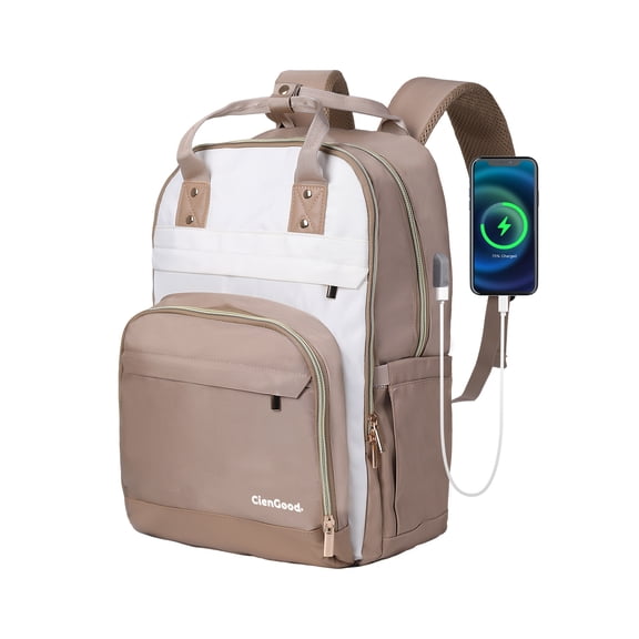 Laptop Backpack for Women Bag with USB Charging Port, 15.6 Inch Work Travel Backpack, College Bookbag Waterproof Business Computer Backpack Anti-theft Casual Backpacks for Nurse Teacher