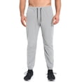 thumbnail image 4 of BROKIG Mens TrianLoop Gym Joggers, Lightweight Casual Fit Sport Track Pants, Workout Athletic Sweatpants With Zipper Pocket(Small,Light Gray), 4 of 6