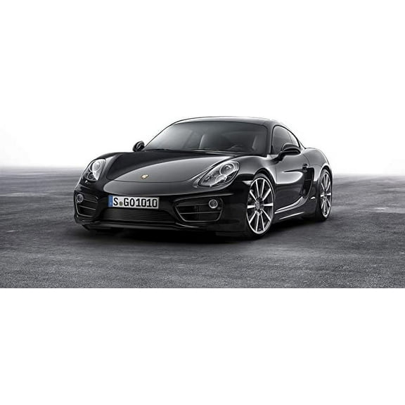Iconic Arts Supercar- Porsche Cayman Black Edition Laminated 24x36 Poster