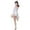 White, variant on Girl's Sequin Tassel Latin Dance Dress – Sparkling Performance Fringe Skirt for Ballet, Tango, Rumba, Stage & Competition (Ages 5-14)