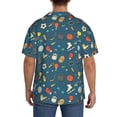 thumbnail image 3 of Kdxio Men's Hawaiian Shirt for Men Short Sleeve Shirt Sports Ball Summer Casual Holiday Beach Button Down T-Shirts, 3 of 5