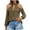 Khaki, variant on Women Fall Clothes Trendy Off The Shoulder Tops Western 3/4 Sleeve Shirts Graphic Sweatshirts Trendy Plus