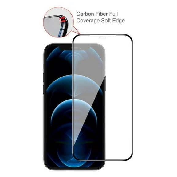 Full Coverage Tempered Glass Screen Protector Compatible with iPhone 12 (6.1 in)/12 Pro (6.1 in)