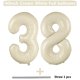 thumbnail image 2 of Globo LVMOQIQIU, 40 pulgadas, blanco, número 38, blanco crema, 2 unidades, 2 of 6